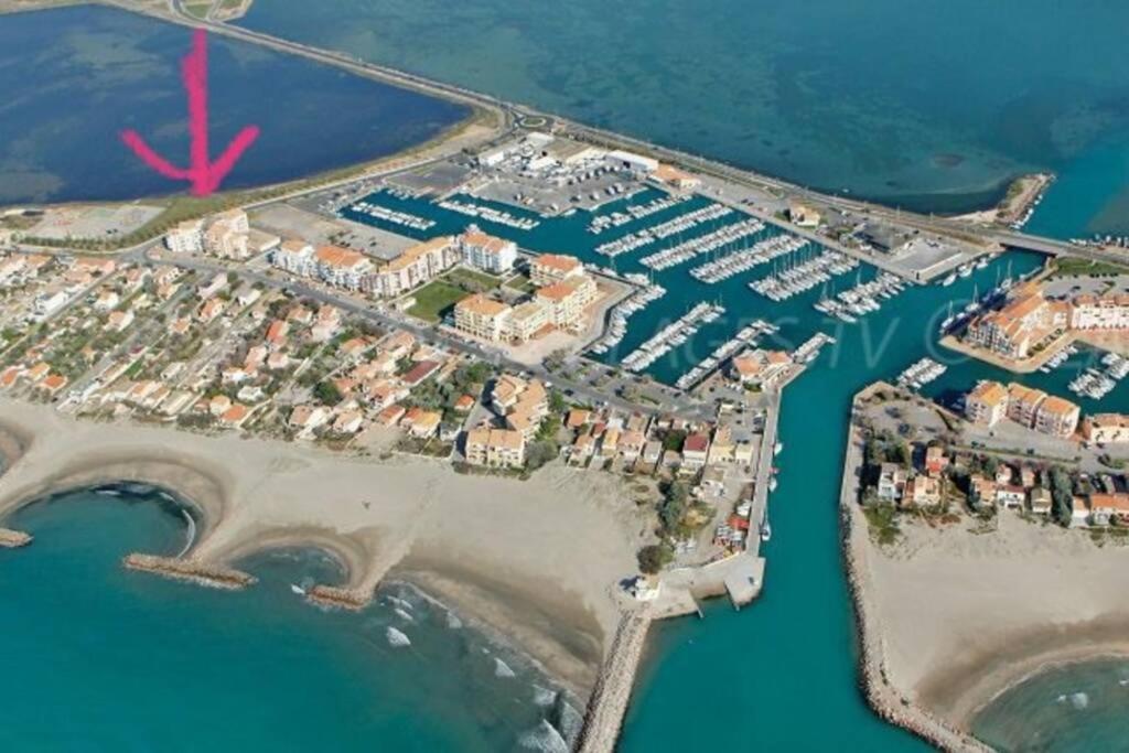 Le Nautica Plage T2 Climatise En Bord De Mer Frontignan Kültér fotó